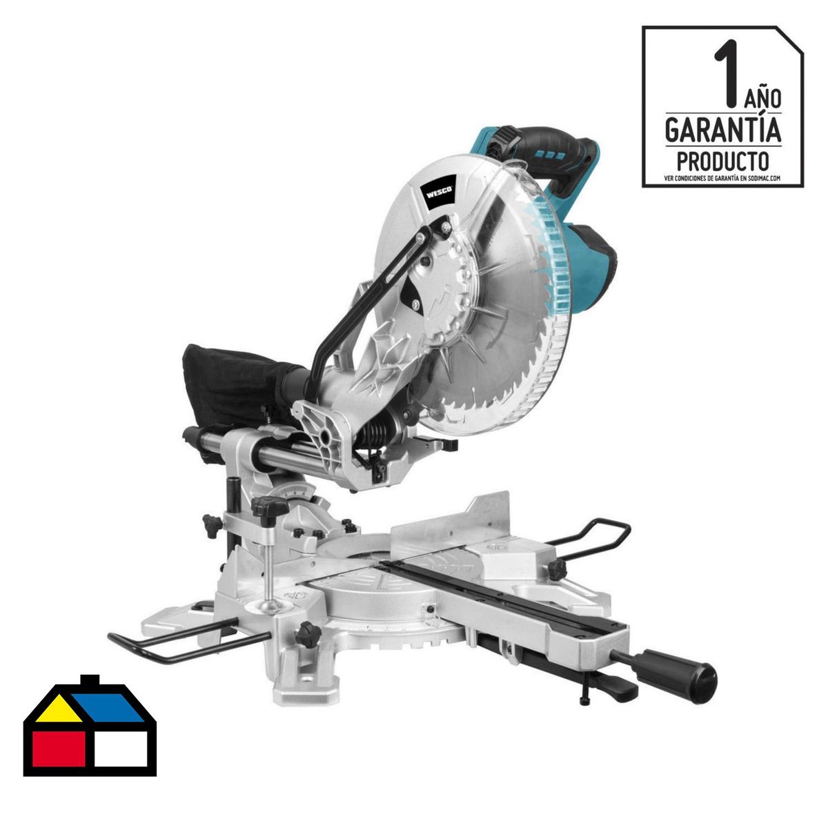 WESCO - Sierra ingleateadora eléctrica 10" 1200W