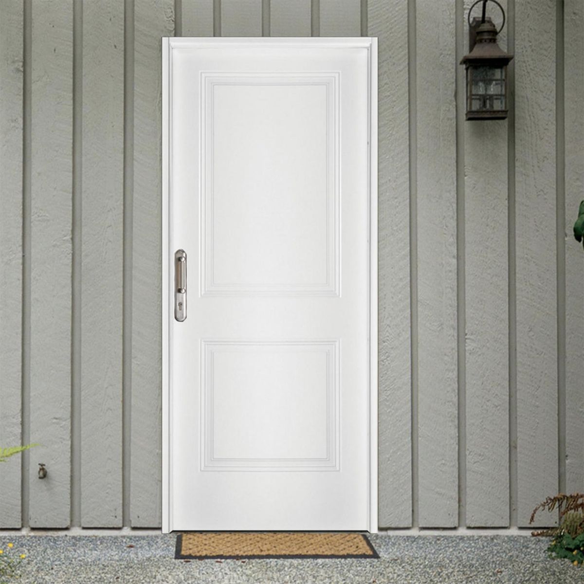 WINTEC - Puerta de acero apertura derecha con marco + cerradura