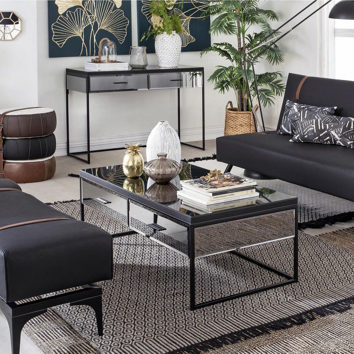 JUST HOME COLLECTION - Mesa de centro 2 cajones