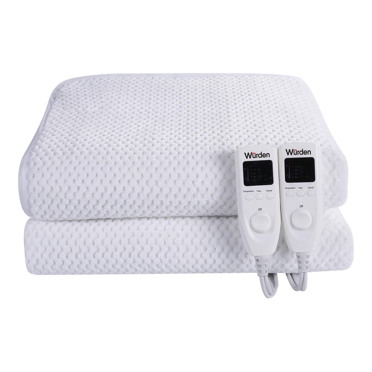 WURDEN - Calientacamas con Control Eléctrica Poliéster King 60 W Blanco