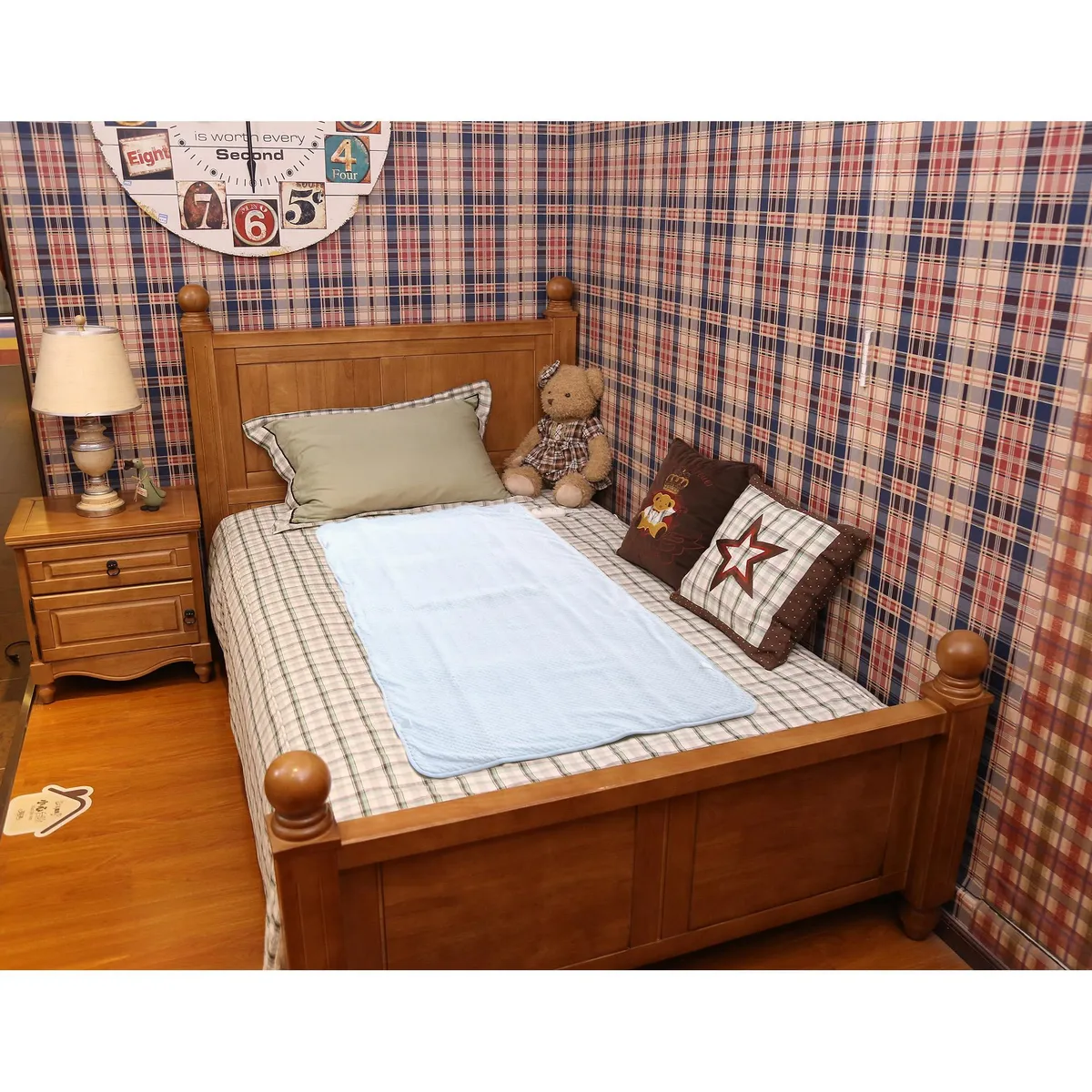 WURDEN - Calientacamas c/Control Led Eléctrica Poliéster 1 plaza 60 W Blanco