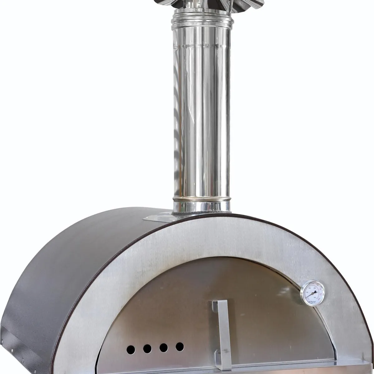 EDIL PLANET - Horno a Leña Gris sin Base Acero Inoxidable