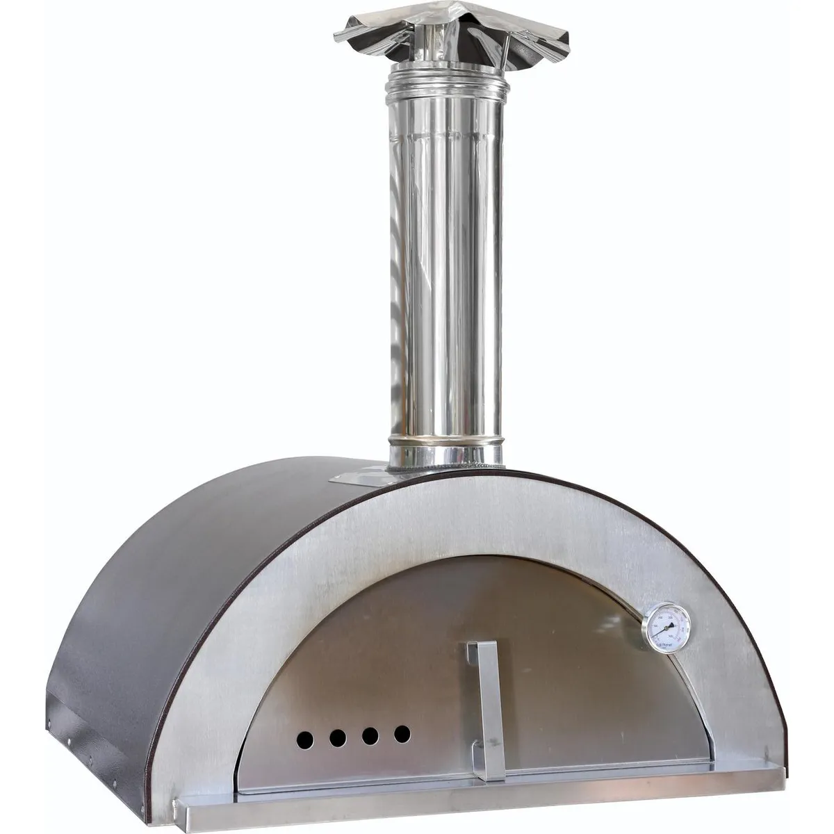 EDIL PLANET - Horno a Leña Gris sin Base Acero Inoxidable