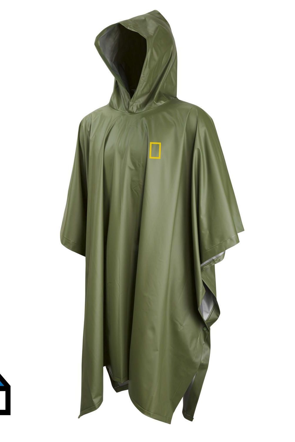 NATIONAL GEOGRAPHIC - Poncho impermeable verde