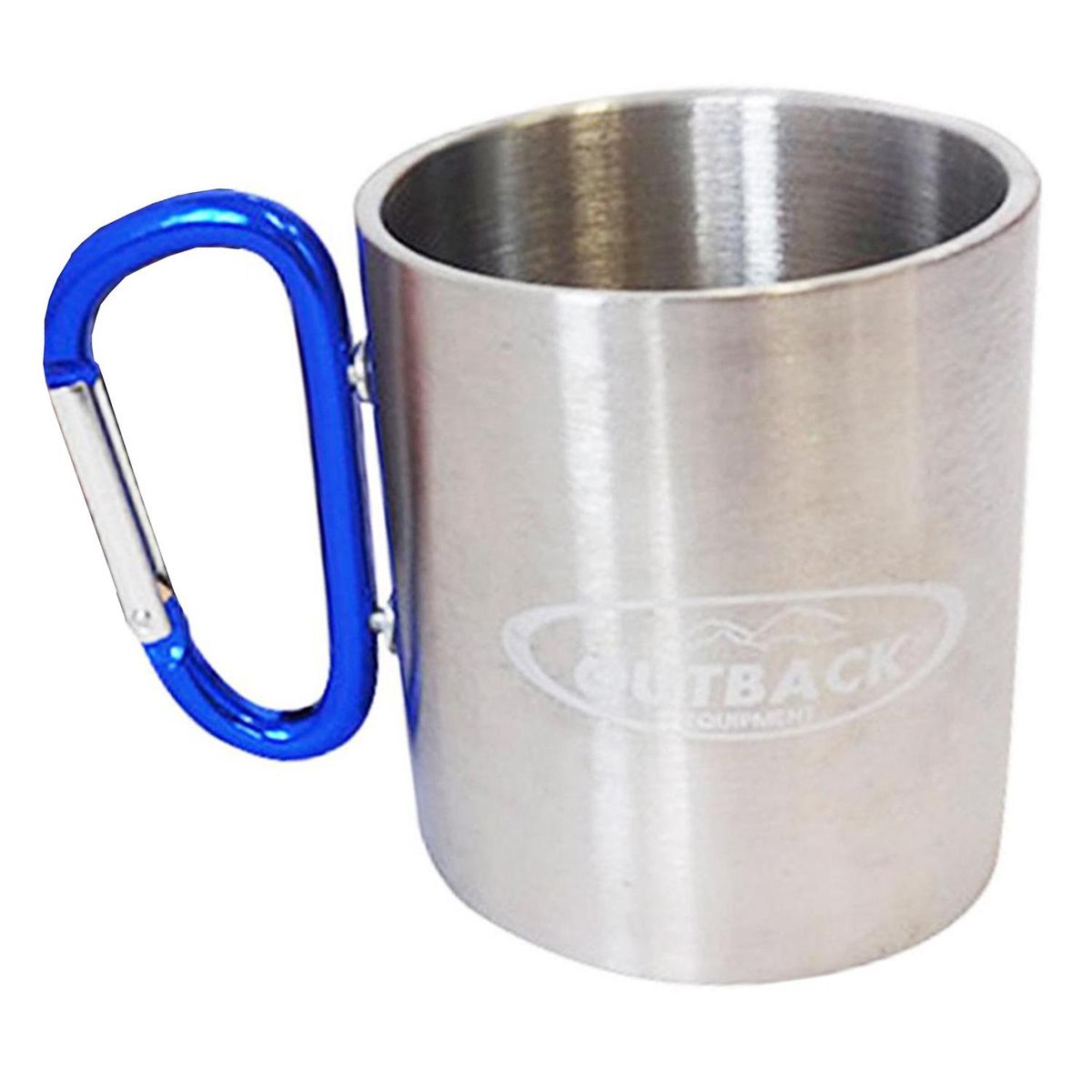 OUTBACK - Jarro con Mosquetón Aluminio 400 ml Plateado