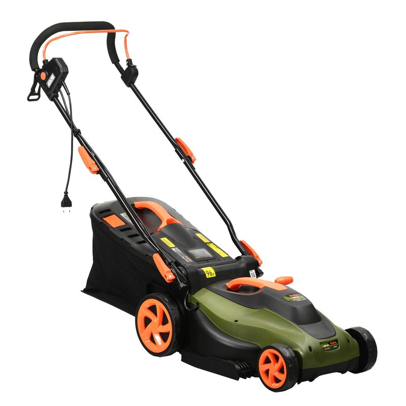 BAUKER - Cortadora de pasto eléctrica 1600 W