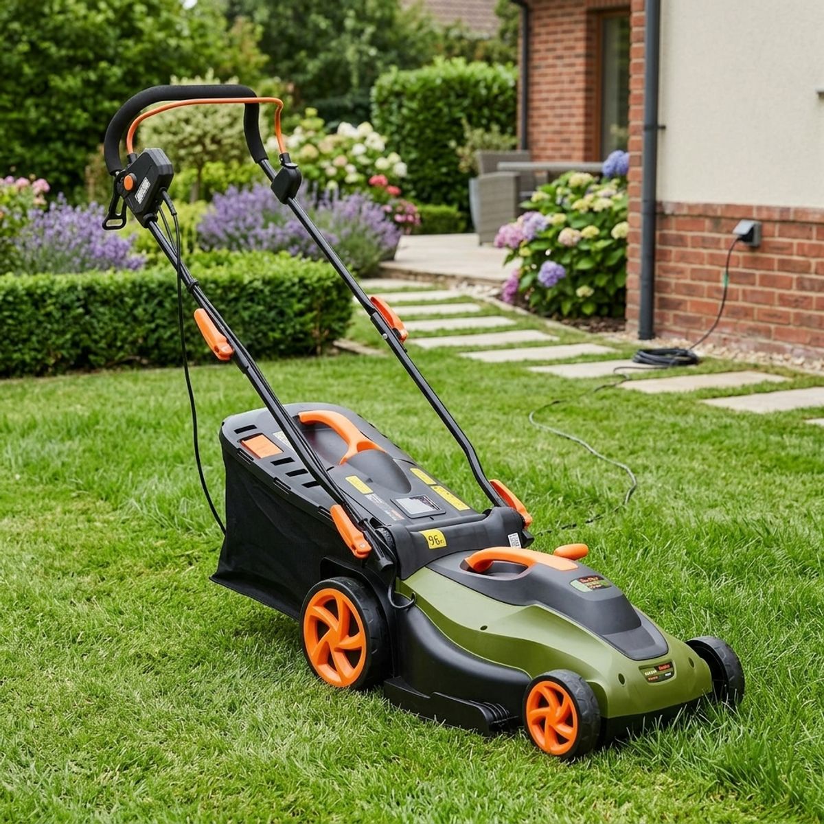BAUKER - Cortadora Pasto Eléctrica 1600 W