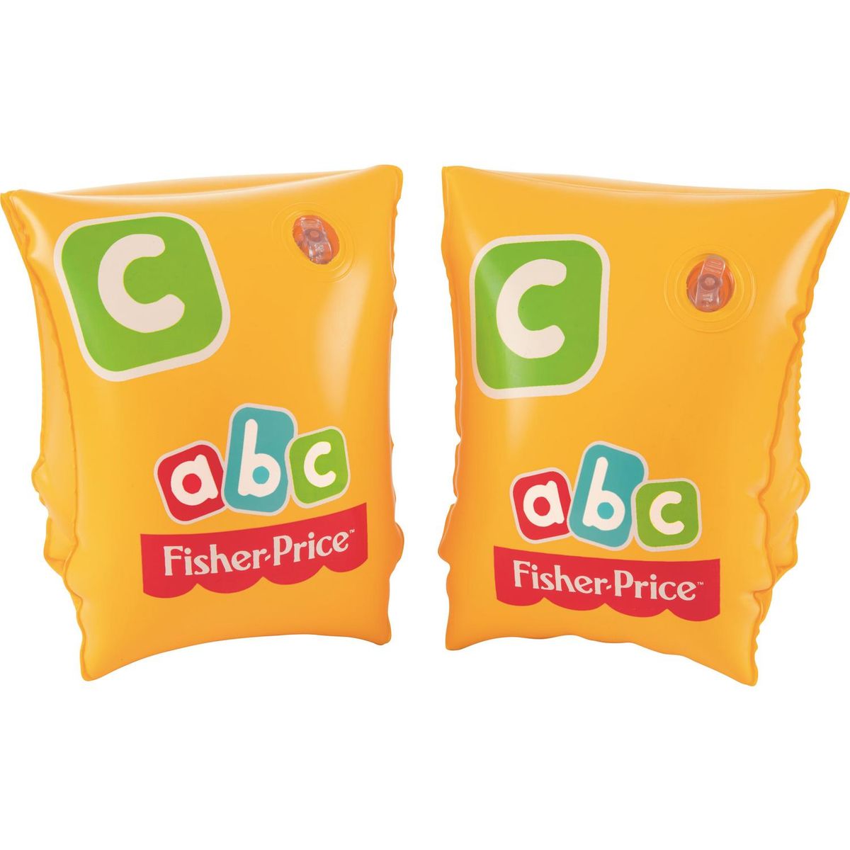 FISHER PRICE - Flotador para Brazos Entrenador de Natación Amarillo 13x16x17 cm