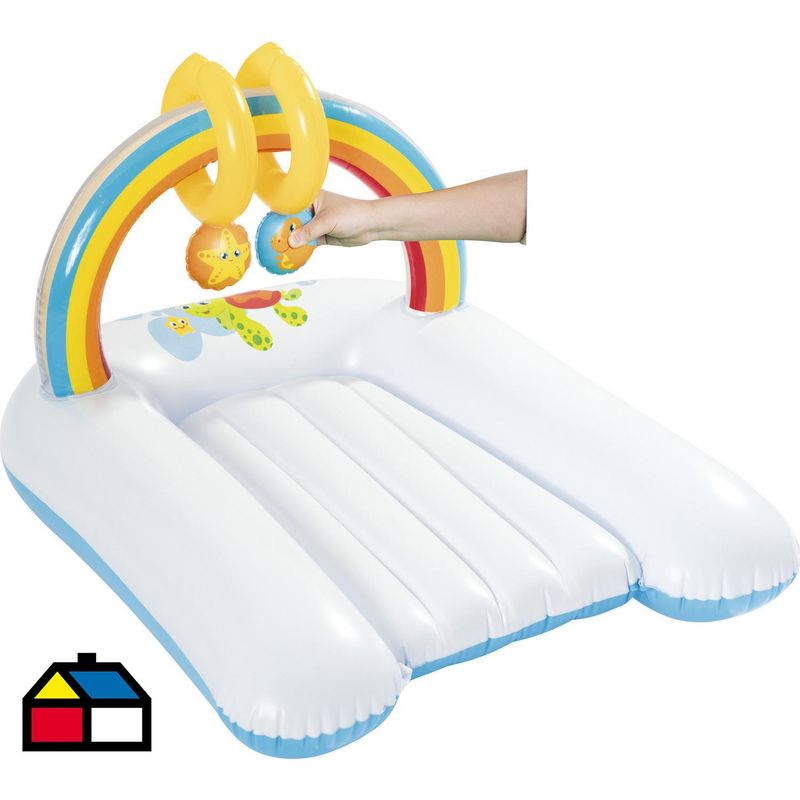 BESTWAY - Colchoneta Inflable para Bebé Multicolor 63x46x81 cm