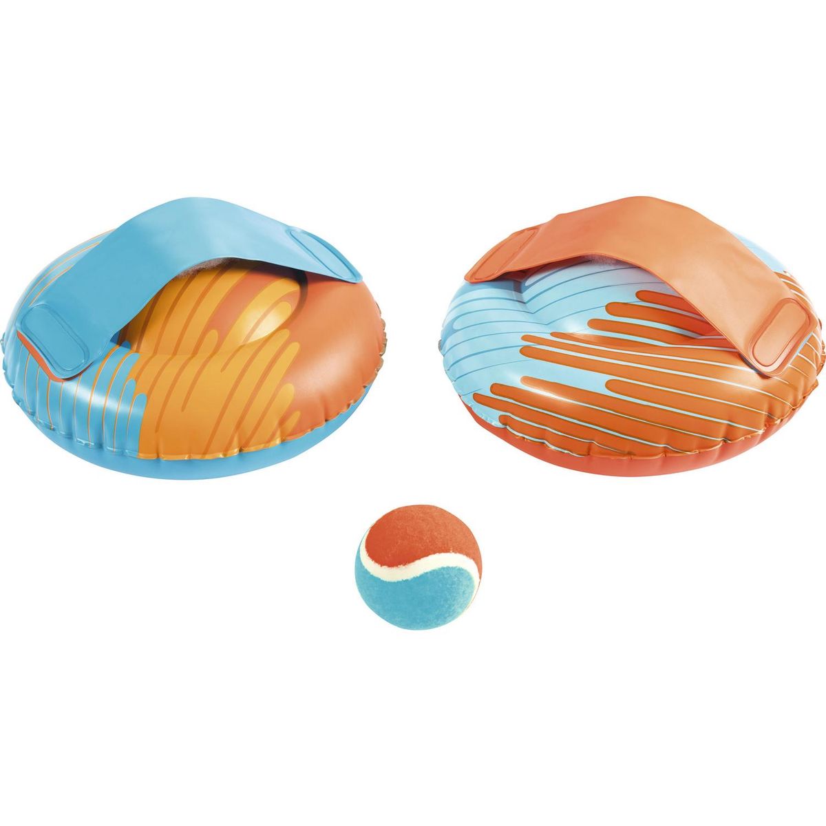 BESTWAY - Set de Juego Inflable Atrapa y Lanza Naranjo/Azul 21x21x21 cm