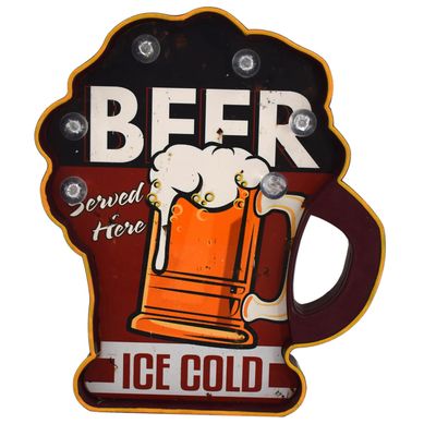 Letrero led beer cold bateria 2xAA.