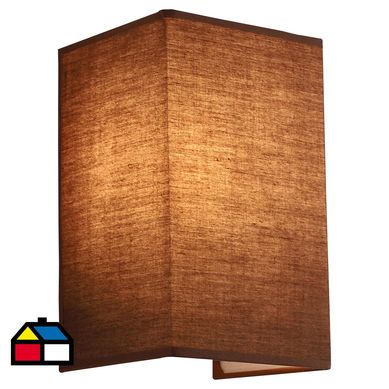 Aplique tela caf cubo 1 luz E27
