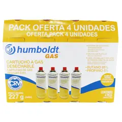 HUMBOLDT - Pack 4 gas 227 gr