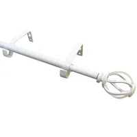 Set de Barra Simple 16 mm extensible 200-250 cm blanco