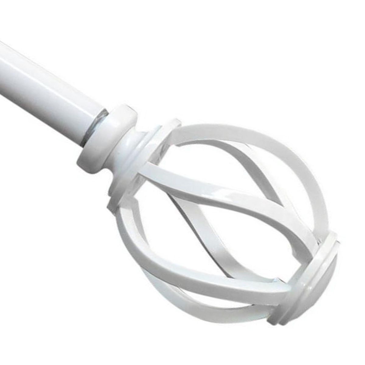 METALHSA - Set de Barra Simple 16 mm extensible 200-250 cm blanco