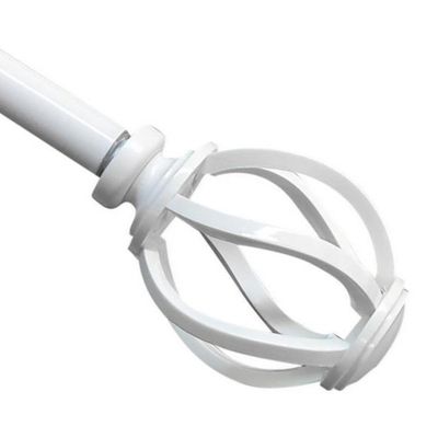 Imagen 2 del producto Set de Barra Simple 16 mm extensible 200-250 cm blanco