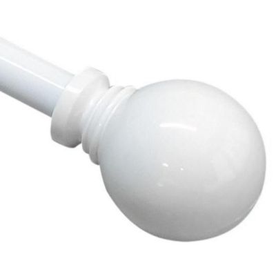 Imagen 2 del producto Set de Barra Simple 16 mm extensible 70-120 cm blanco