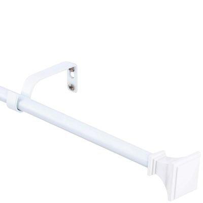 Imagen 2 del producto Set de Barra Simple 16 mm extensible 120-200 cm blanco