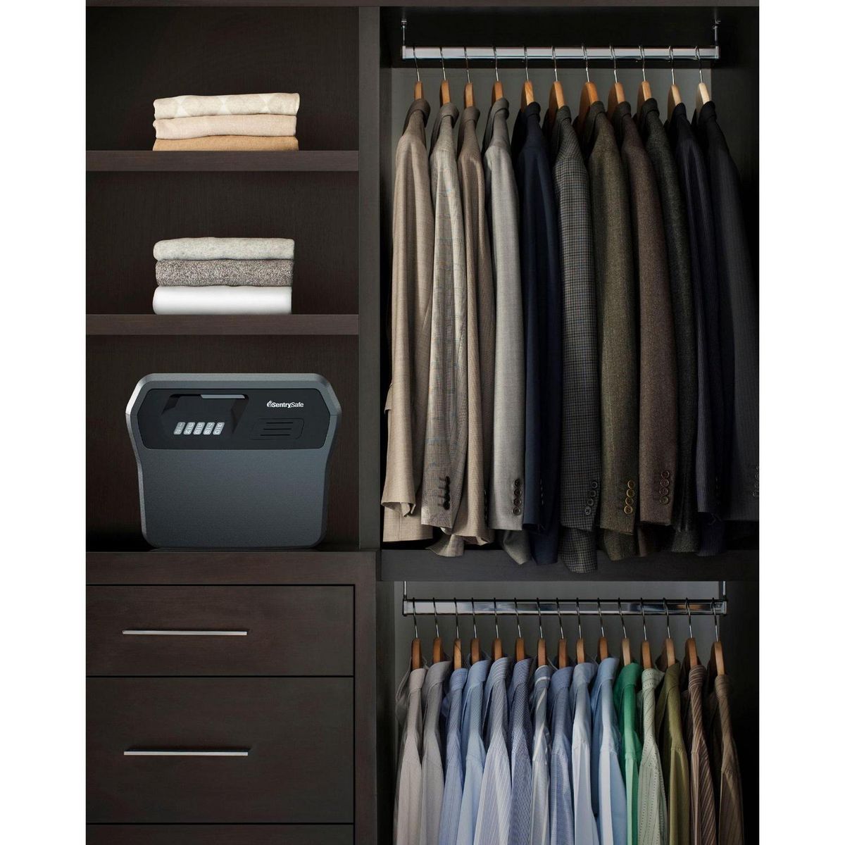 SENTRYSAFE - Archivador resistente al fuego y agua cerradura digital 18,69 l