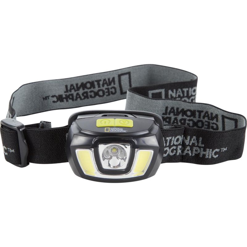 NATIONAL GEOGRAPHIC - Linterna Frontal 250 lm Plástico Gris
