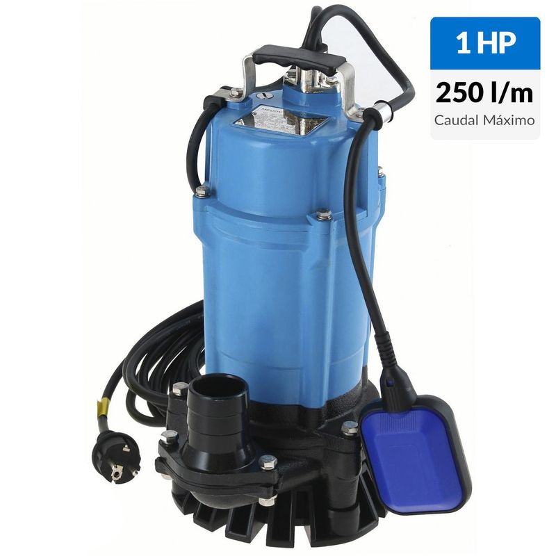 MEUDY - Bomba sumergible 1 HP 220 V 250 l/min