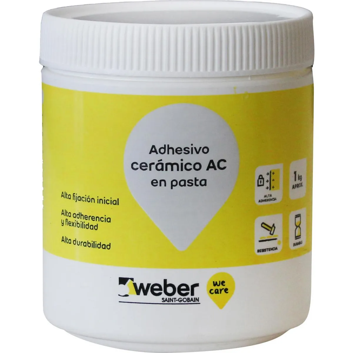 WEBER - Adhesivo Cerámico Muro Superficie Flexible 1 kg