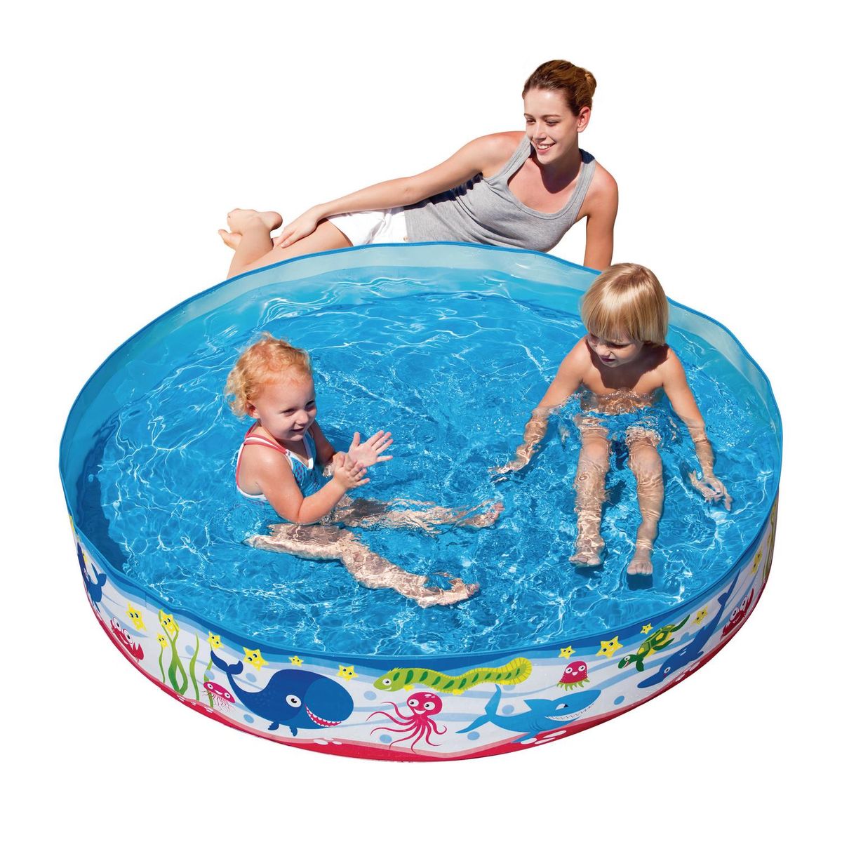 BESTWAY - Piscina semi rígida fondo marino 152x152 cm