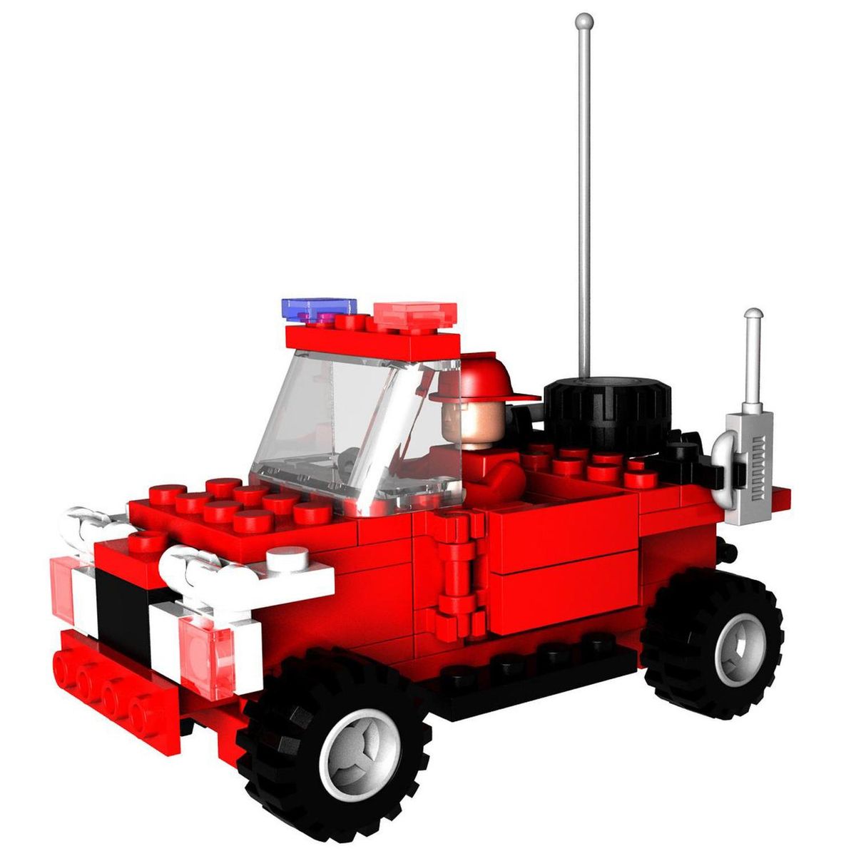 BEST LOCK - Juguete bloques de construcción bomberos 140 piezas