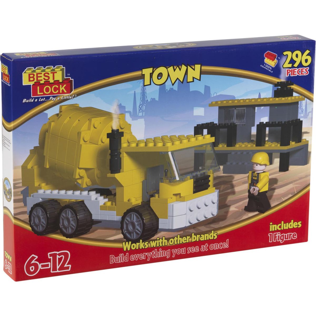 BEST LOCK - Juguete bloques de construcción 296 piezas