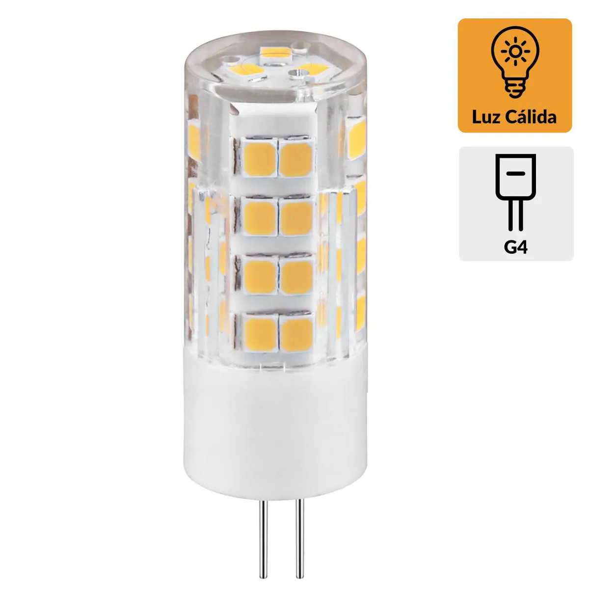 DAIRU - Ampolleta Led 3.3 W G4 320 lm Luz Cálida