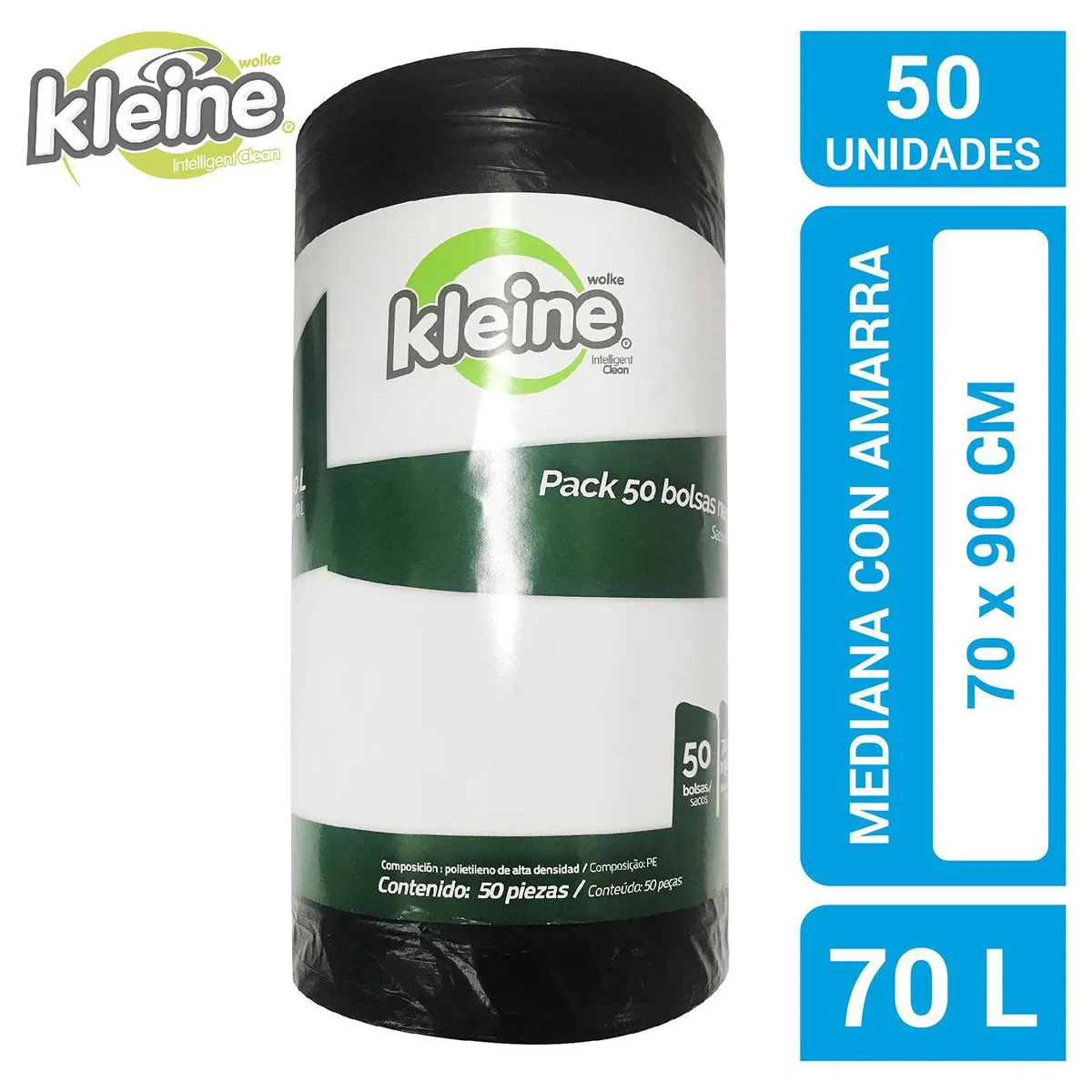 KLEINE WOLKE - Bolsas de Basura 70x90 cm 70 Litros 50 unidad(es)