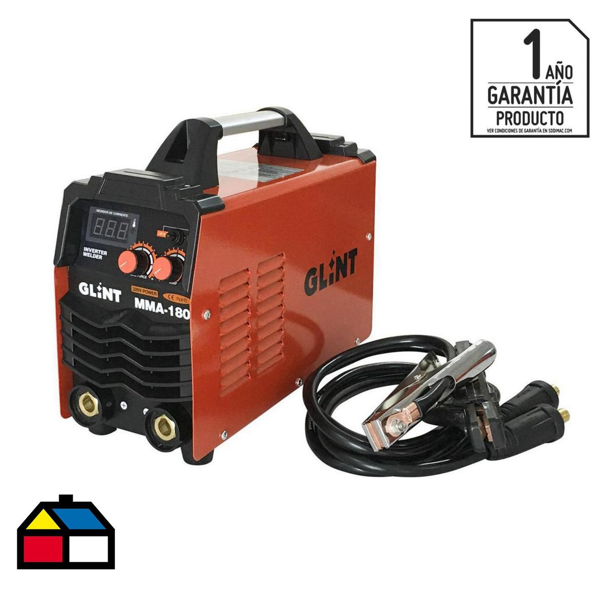 Soldadora inverter arco manual y TIG 180 A, marca GLINT - Foto Principal