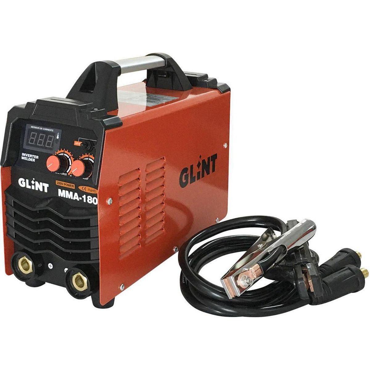 Soldadora inverter arco manual y TIG 180 A, marca GLINT - Foto 2