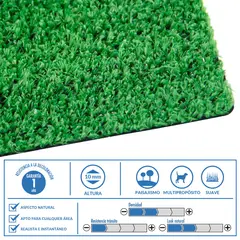 JUST HOME COLLECTION - Alfombra Pasto Sintético 10 mm 2x5 m