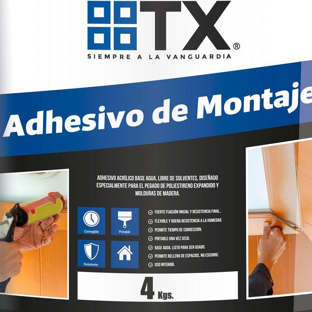 GRUPO TX - Adhesivo de montaje 4 kg