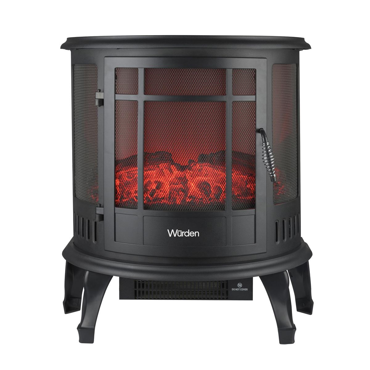 WURDEN - Chimenea Eléctrica 1800 W Radiación SFP203CH Negro