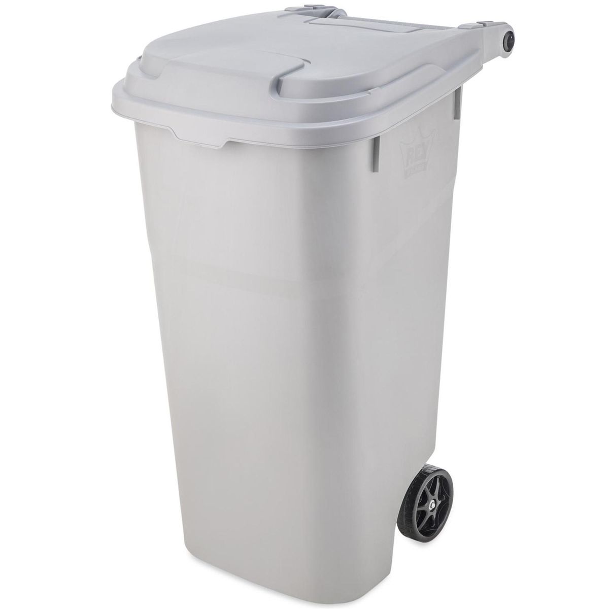 REYPLAST - Contenedor Reyplast Bunker 132 Litros gris con Ruedas para Residuos