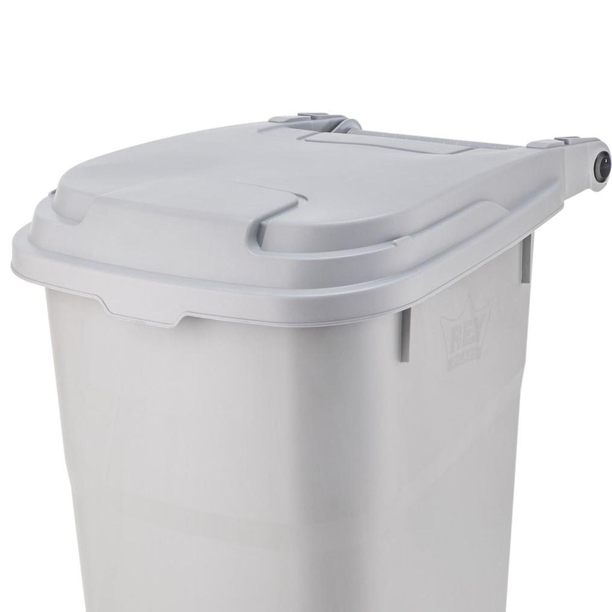 REYPLAST - Contenedor Reyplast Bunker 132 Litros gris con Ruedas para Residuos