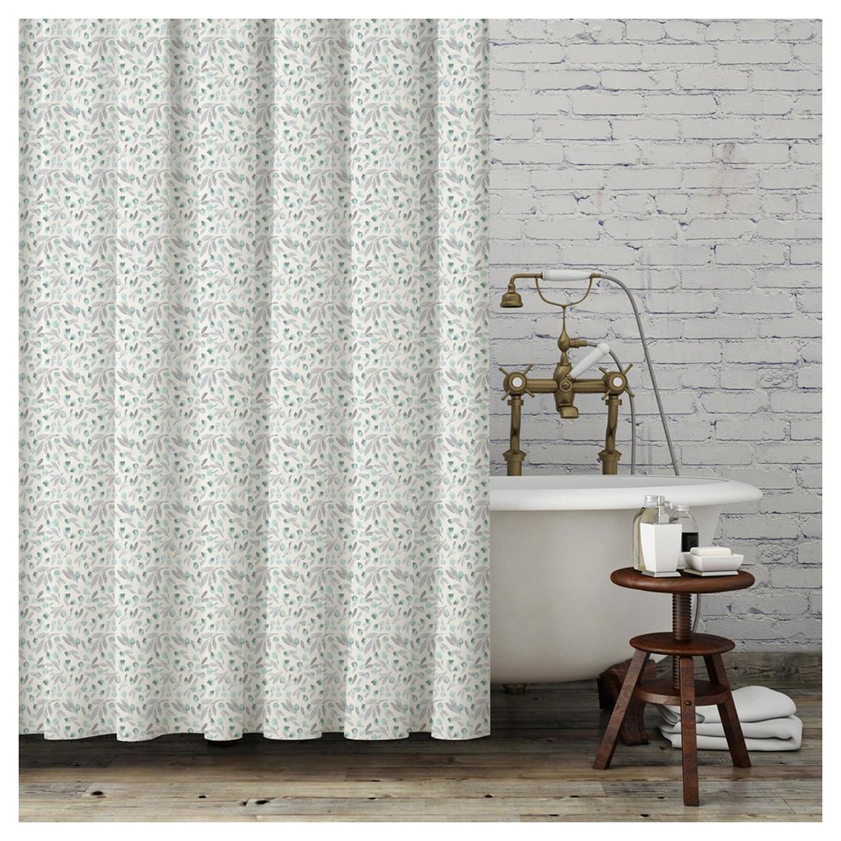 ATMOSPHERA HOME - Cortina de Baño Botones Granada 180x180 cm