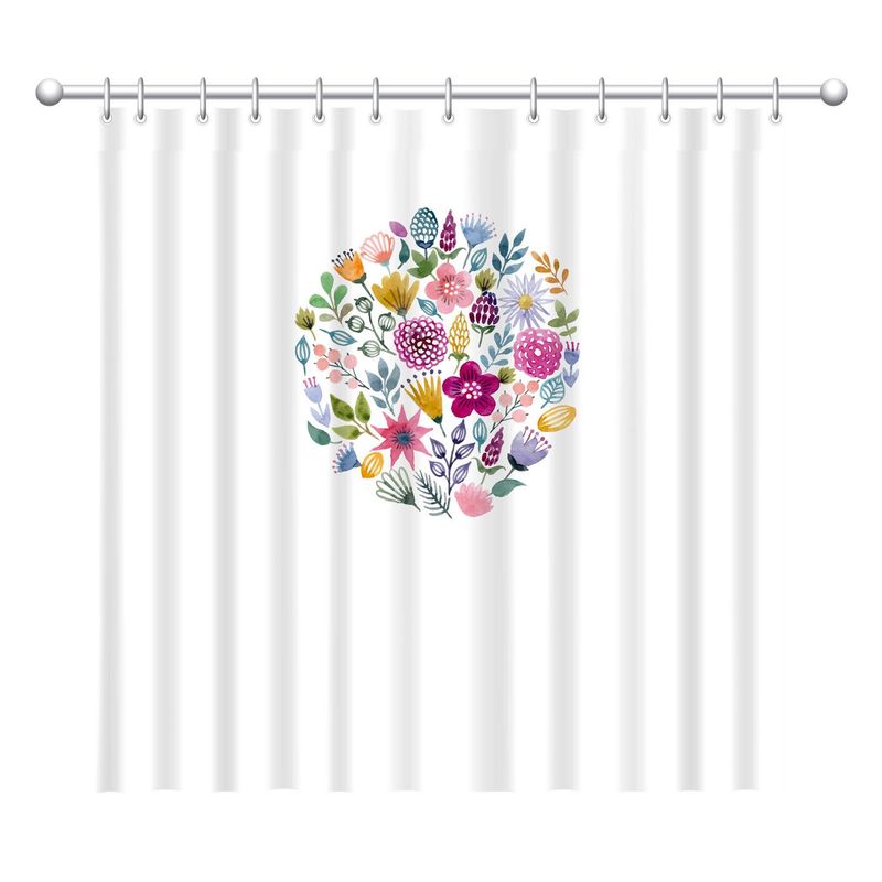 ATMOSPHERA HOME - Cortina escudo flores 180x180 cm
