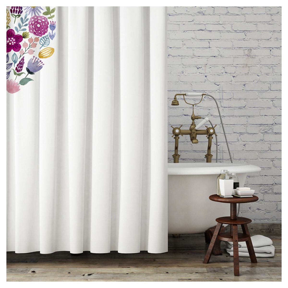 ATMOSPHERA HOME - Cortina Escudo Flores 180x180 cm