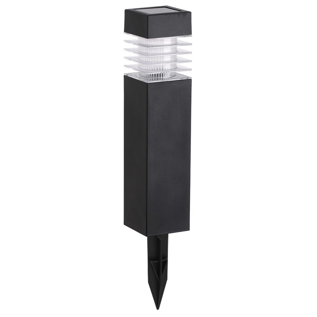 LEDZONE - Estaca Solar Led Cuadrada 0.06 W IP 44 84 lm Luz Cálida