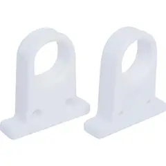 DVP - Soporte para barra de clóset 2 unidades blanco
