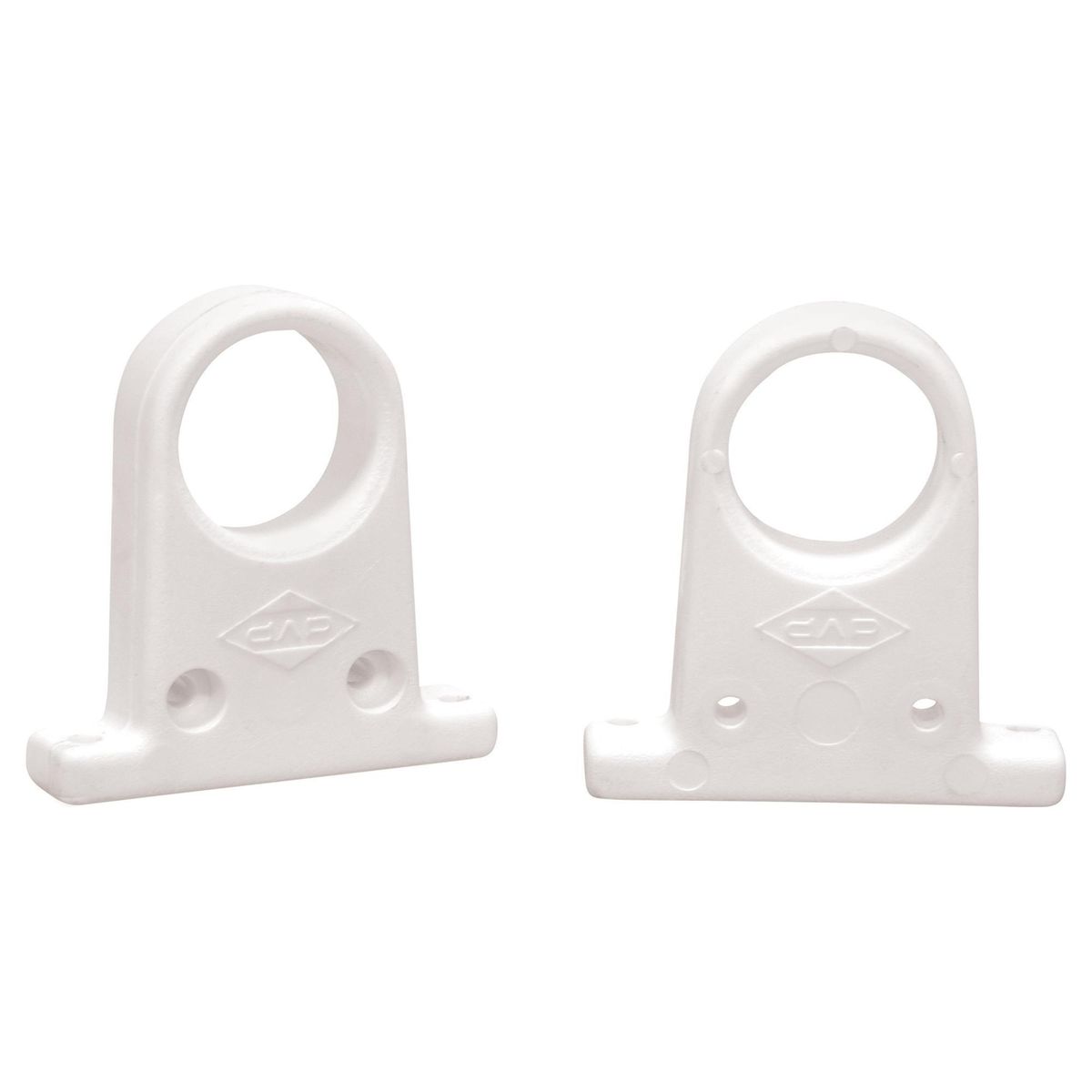 DVP - Soporte para barra de clóset 2 unidades blanco