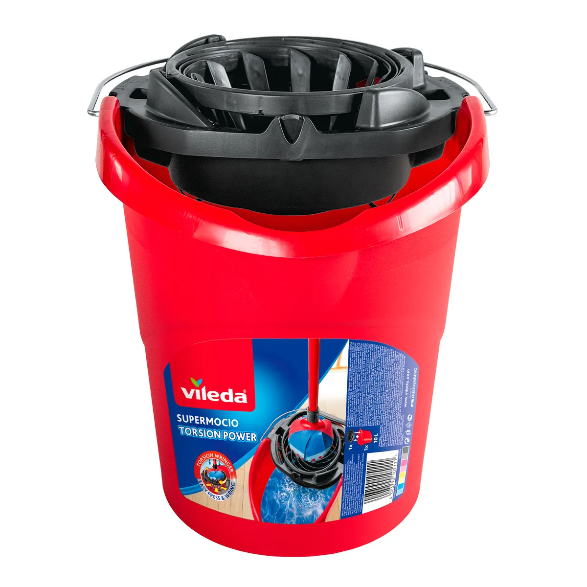 VILEDA - Balde con escurridor 12 litros