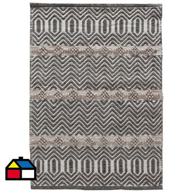Alfombra Bazar Tela 120x170 cm Gris