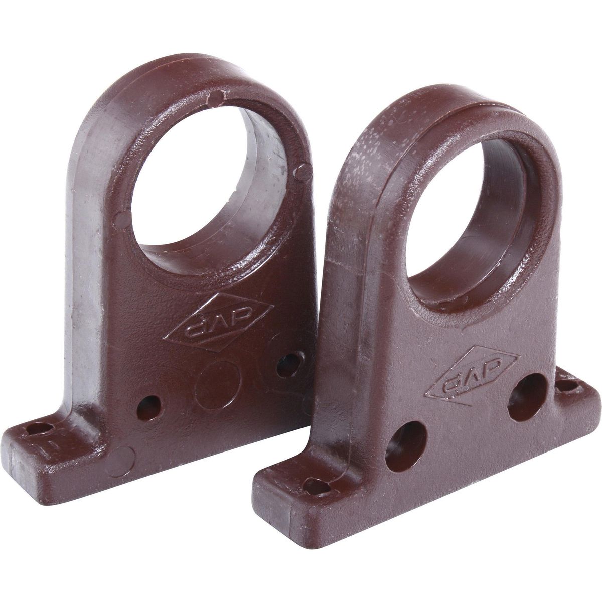 DVP - Soporte para barra de clóset 2 unidades café