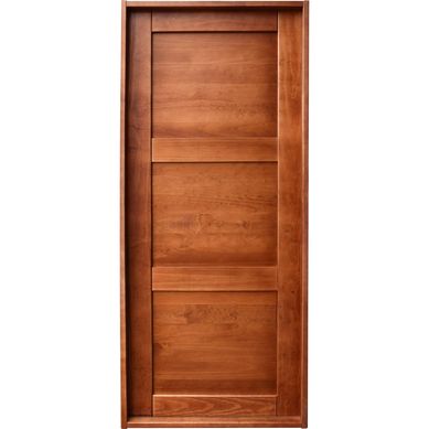 Puerta Pino 3 paneles Dual castao 70 x 200 cm