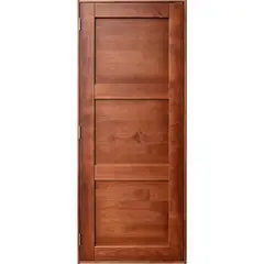 HOLZTEK - Puerta Pino 3 paneles Dual castaño