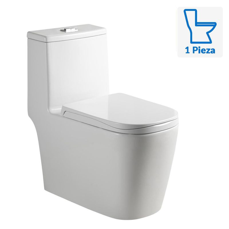 SENSI DACQUA - Sanitario One piece a Piso 30,5 cm 7 Litros Granada Blanco